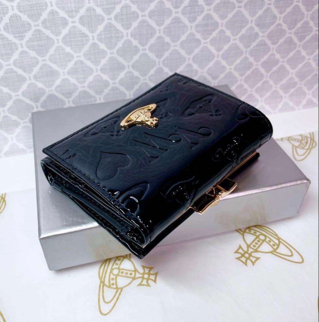 【大人気♡ショッパー付】新品 Vivienne Westwood エナメル 黒
