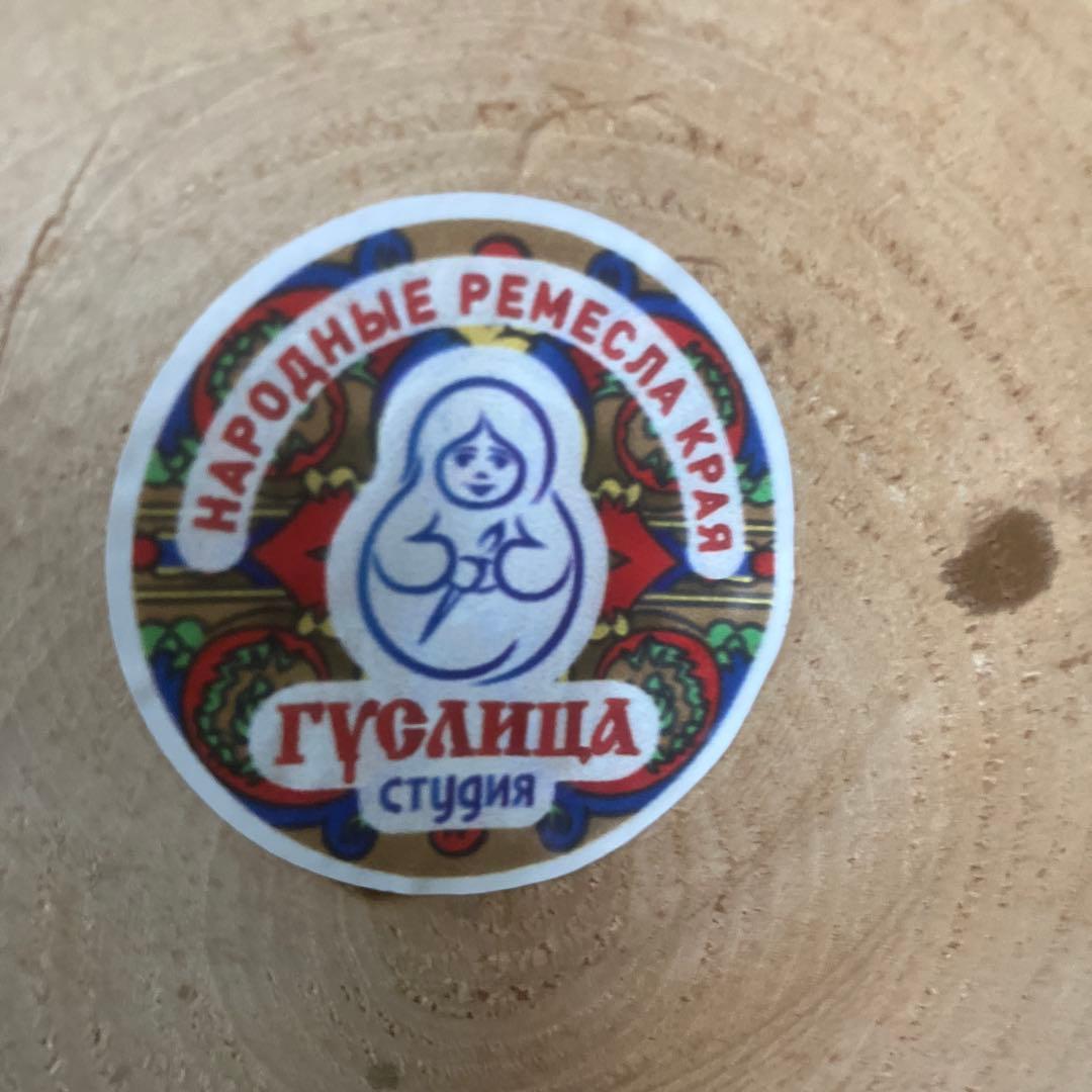 ロシア　手作り大きな木製サンタクロース　人形