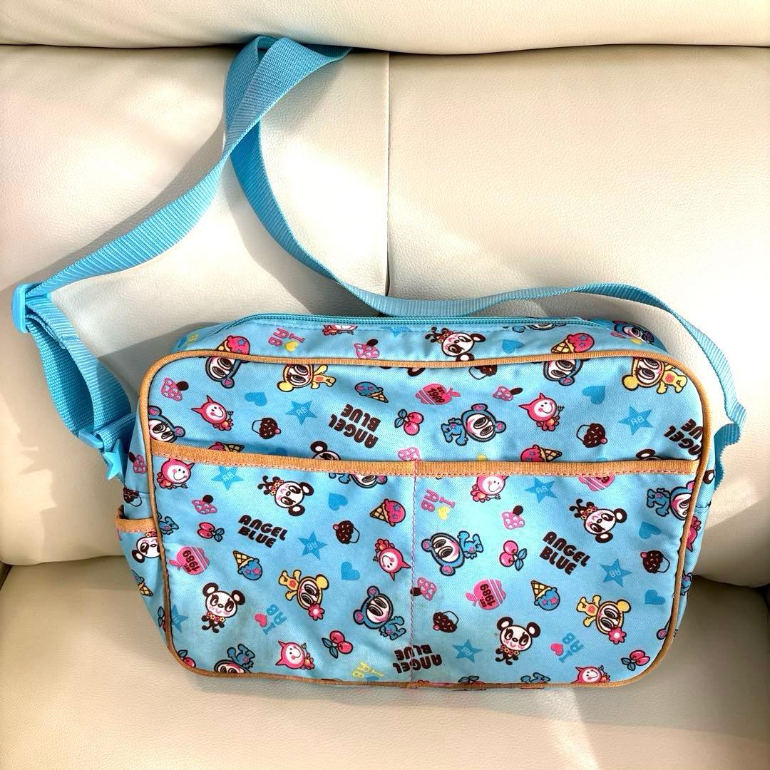 【中古】ANGEL BLUEの水色ショルダーバッグ