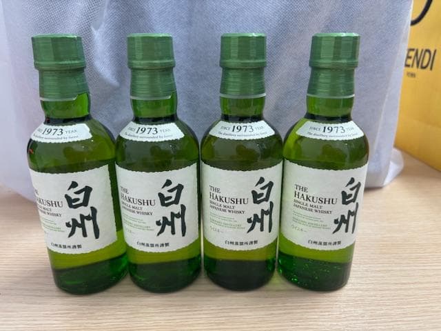 サントリーウイスキー　白州　ミニボトル180ml　4本セット