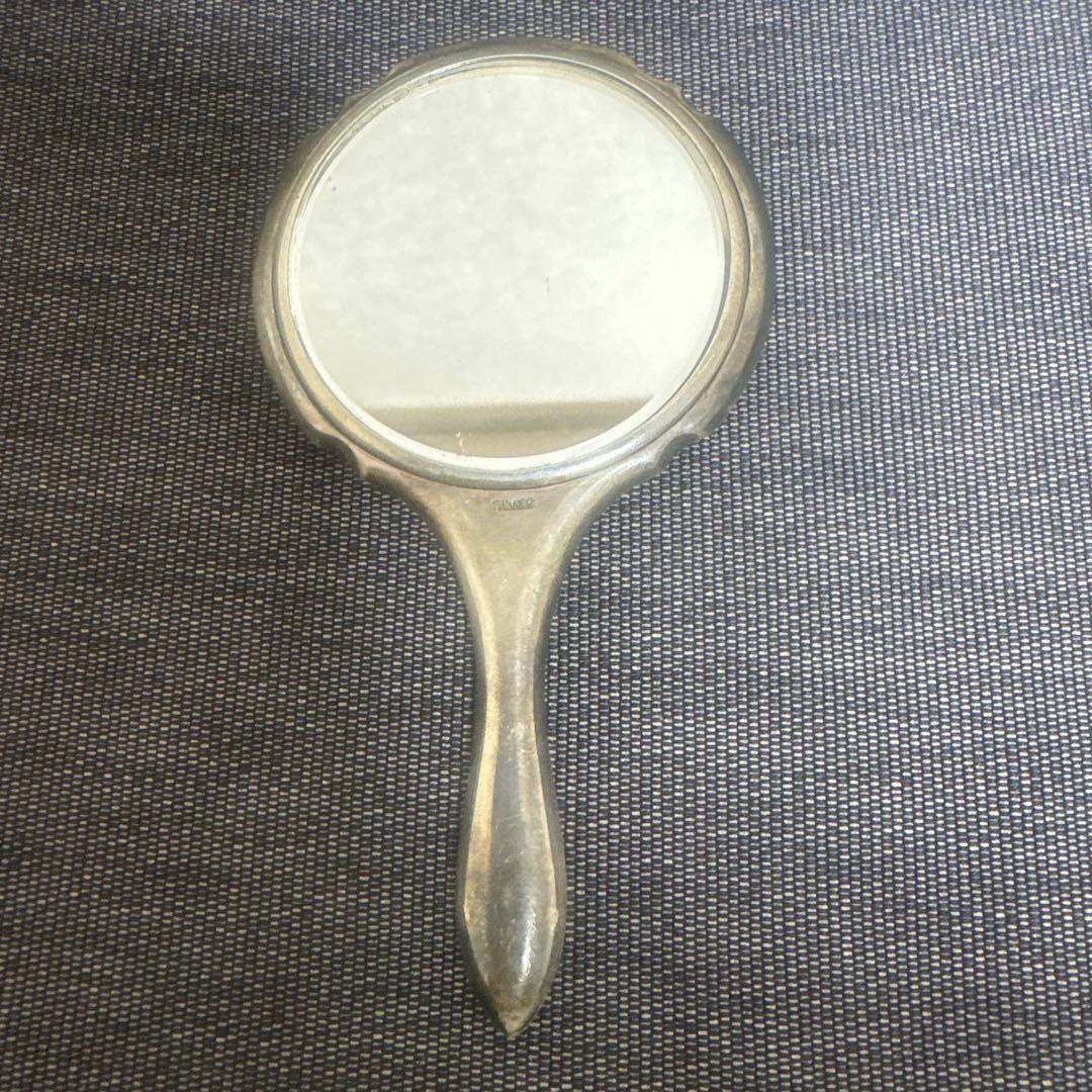 銀製　手鏡