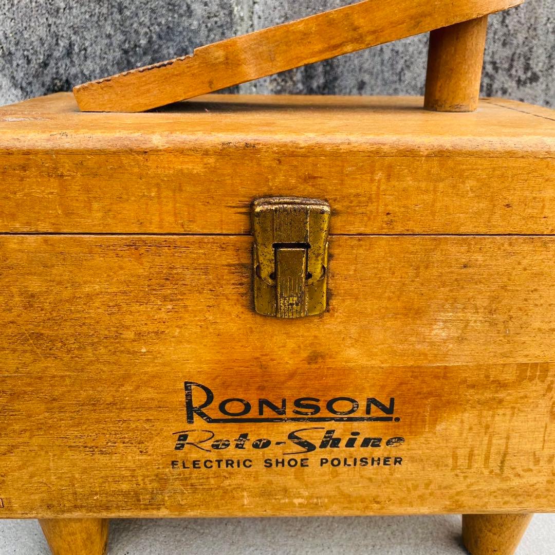 超希少◆Ronson◆1950s英国Shoe shine box シューボックス