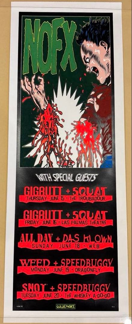 TAZ NOFX シルクスクリーンポスター　AKIRA