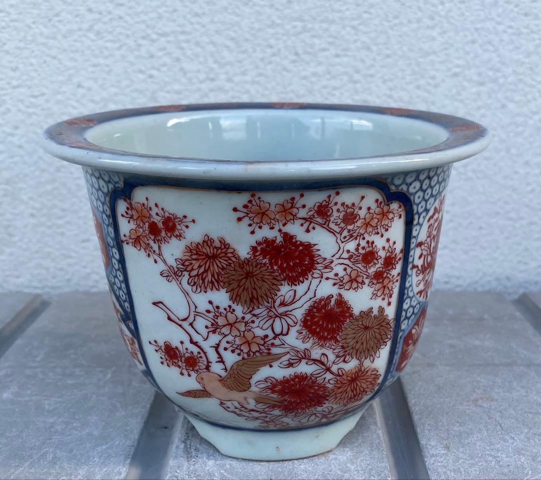 伊万里 丸形 盆栽鉢 植木鉢