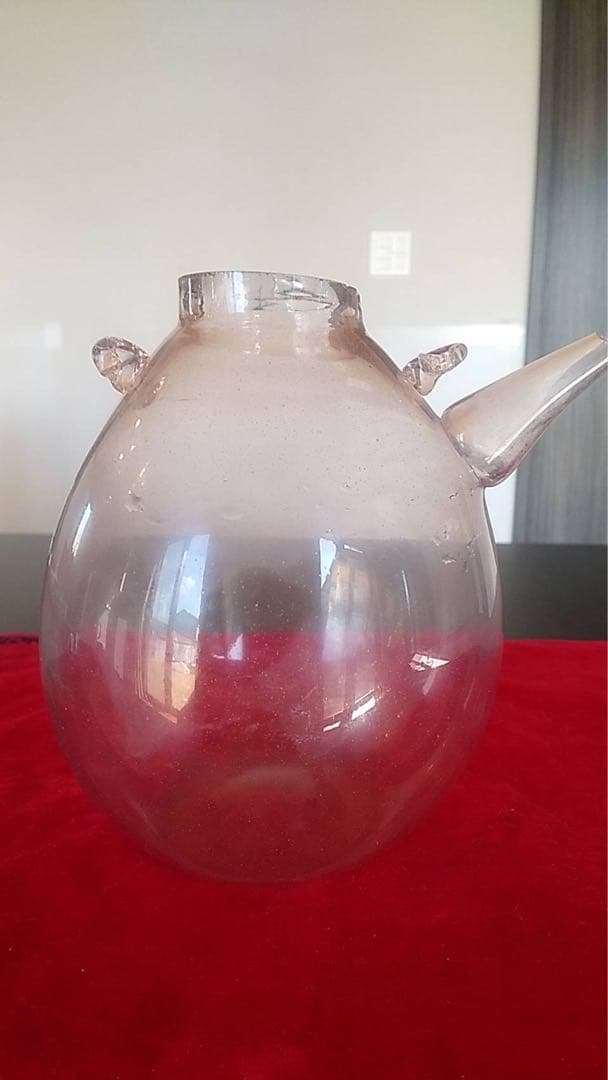 チロリ　酒器　古道具　アンティーク　水注　ちろり　和ガラス　花器　ギャマン