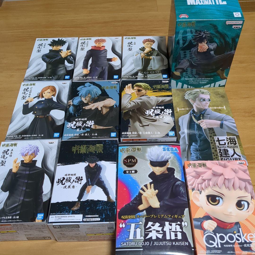 出品追加品　未開封品　呪術廻戦　虎杖悠仁、五条悟他フィギュア12セット