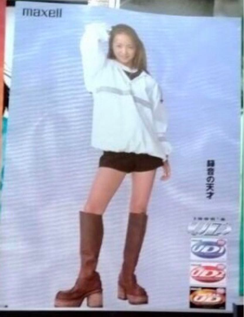 レア！安室奈美恵 ポスターmaxell2 namie amuro 非売品 当時物