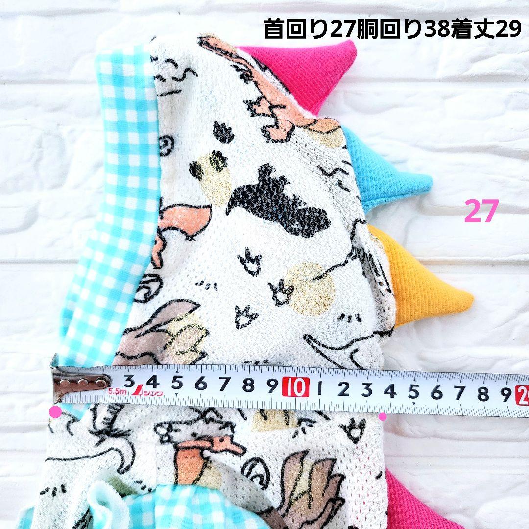 くまちゃん様❤️恐竜♡メッシュ♡金ラメ♡帽子♡タンクトップ♡ハンドメイド犬服