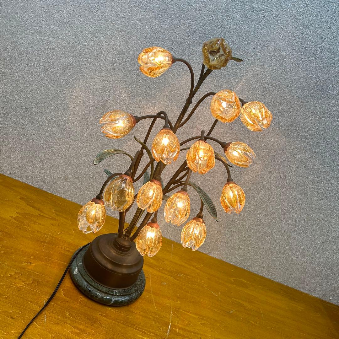 4362 オリジナーレ社■ムラーノガラス/テーブルランプ/真鍮/24万