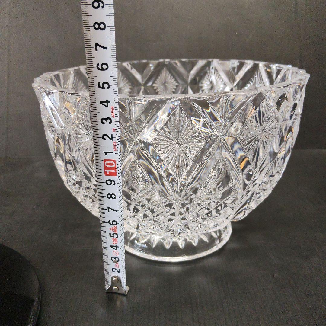 お値下げ 義山 水指 水崎長寿 ギヤマン 茶道具 共箱 切子水指 塗蓋