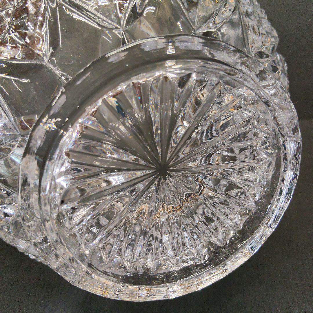 お値下げ 義山 水指 水崎長寿 ギヤマン 茶道具 共箱 切子水指 塗蓋