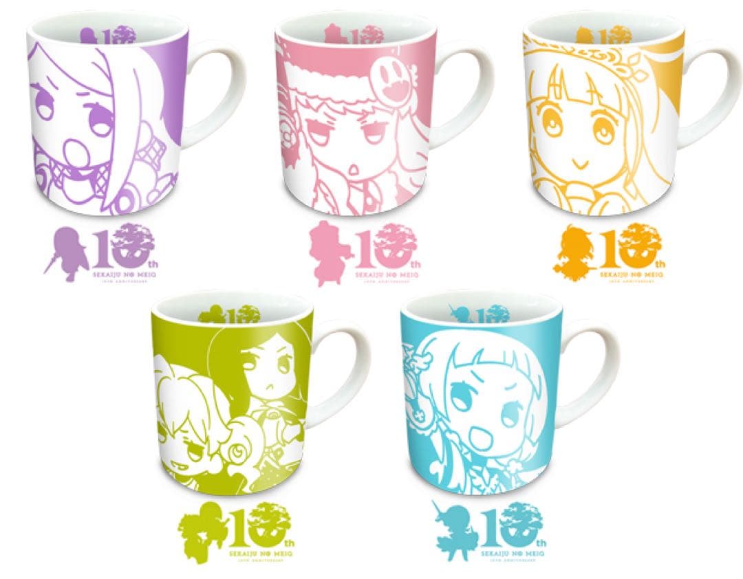 世界樹の迷宮　シリーズ10周年記念　マグカップ＆ミニプレート＆コルクコースター