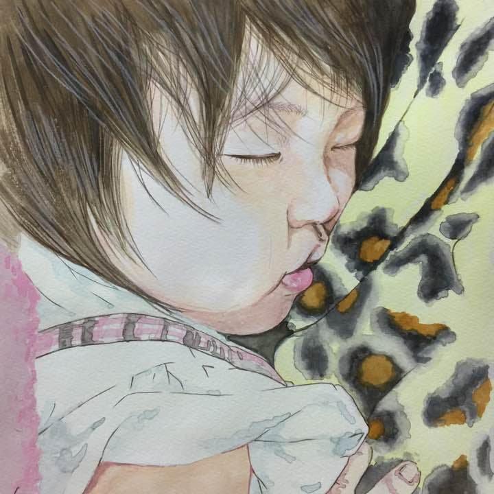 似顔絵イラストオーダーsampleです☆