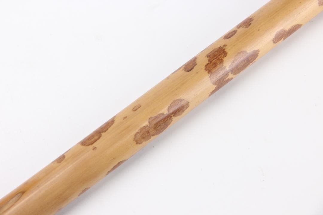 時代 斑紋竹 高級材料 香筒　全長40㎝ EM19-12