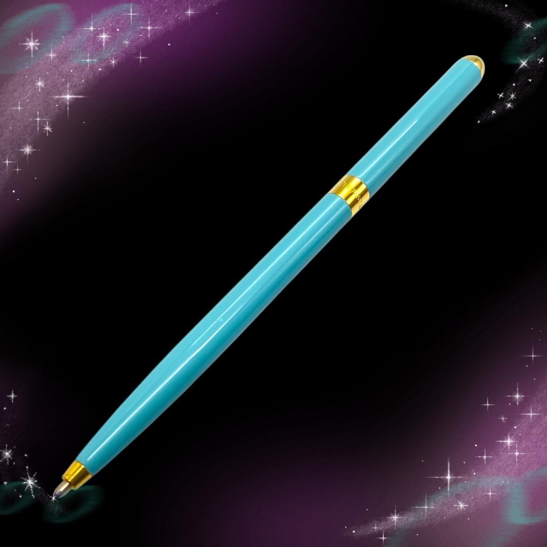 《美品》 ティファニー スリムボールペン ツイスト式 ティファニーカラー