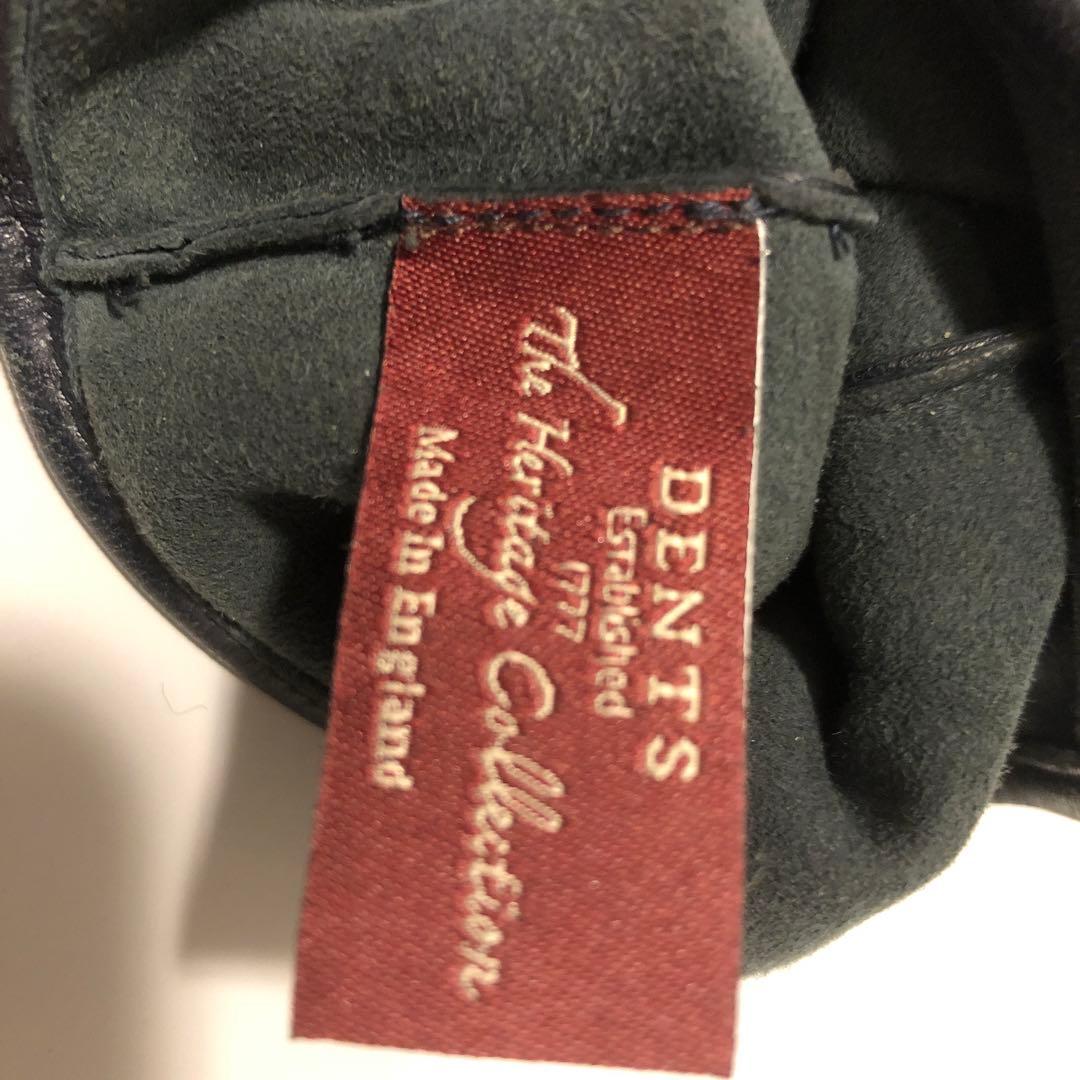 デンツ、ヘリテージコレクション、 ネイビー、 レザー手袋