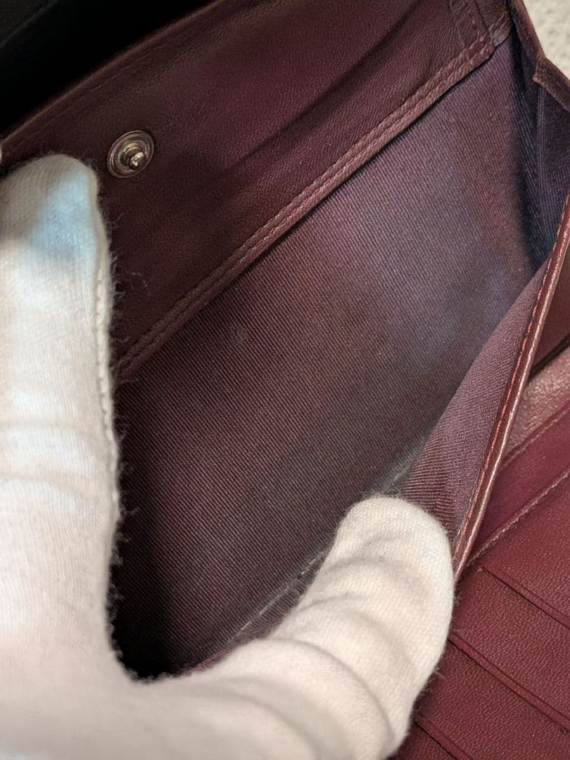 シャネル　マトラッセ　黒　三つ折り長財布　ラムスキン　シルバーココ　チェーン