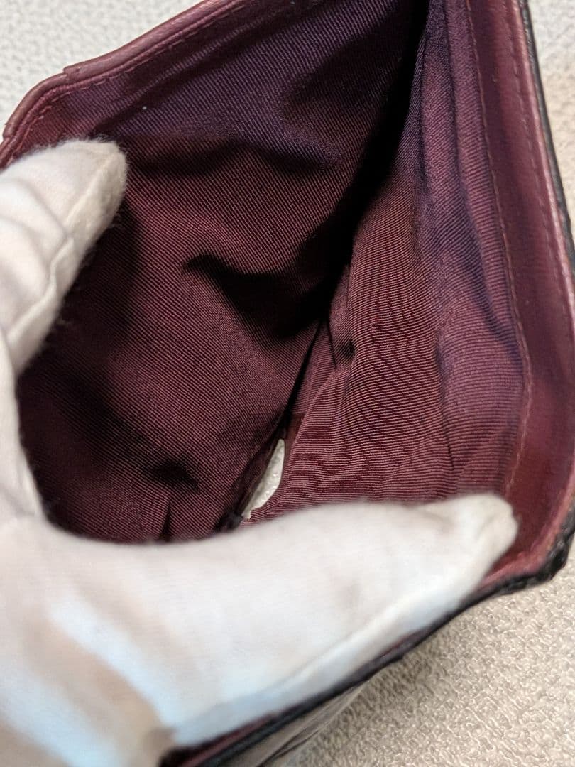 シャネル　マトラッセ　黒　三つ折り長財布　ラムスキン　シルバーココ　チェーン