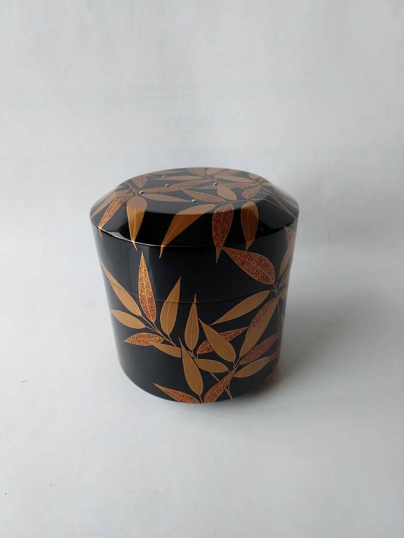 岡本漆専堂 岡本漆園 作 露笹 棗 共箱 漆器 漆芸 抹茶 茶道具 新品 未使用