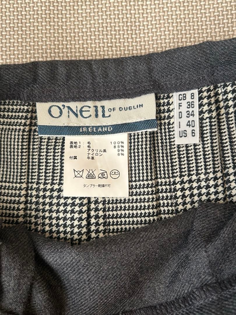 【美品】オニール　O'NEIL プリーツスカート