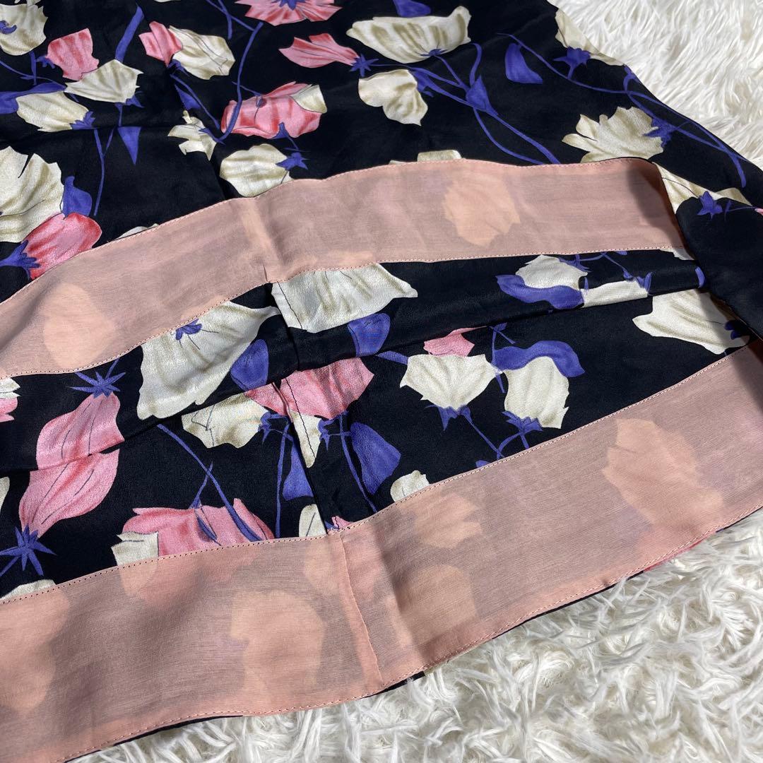 プラダ　PRADA 花柄　スカート　ひざ丈　レディース　42サイズ