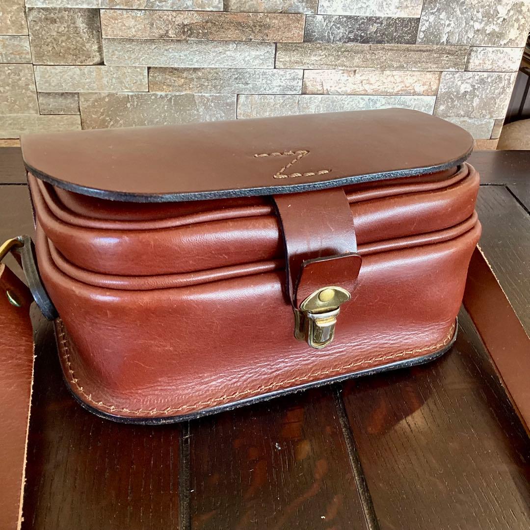 HERZ ラティーゴレザー　 フラップショルダーバッグ　CP-80 チョコ