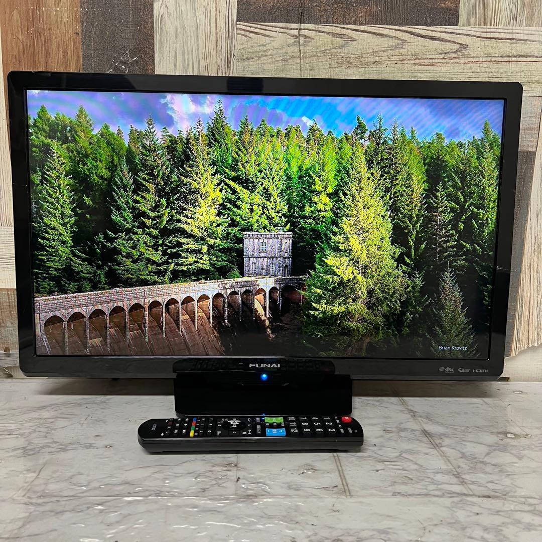 即日受渡❣️全国送料込4年前購入フナイ24型液晶テレビWチューナ搭載HDMI×3