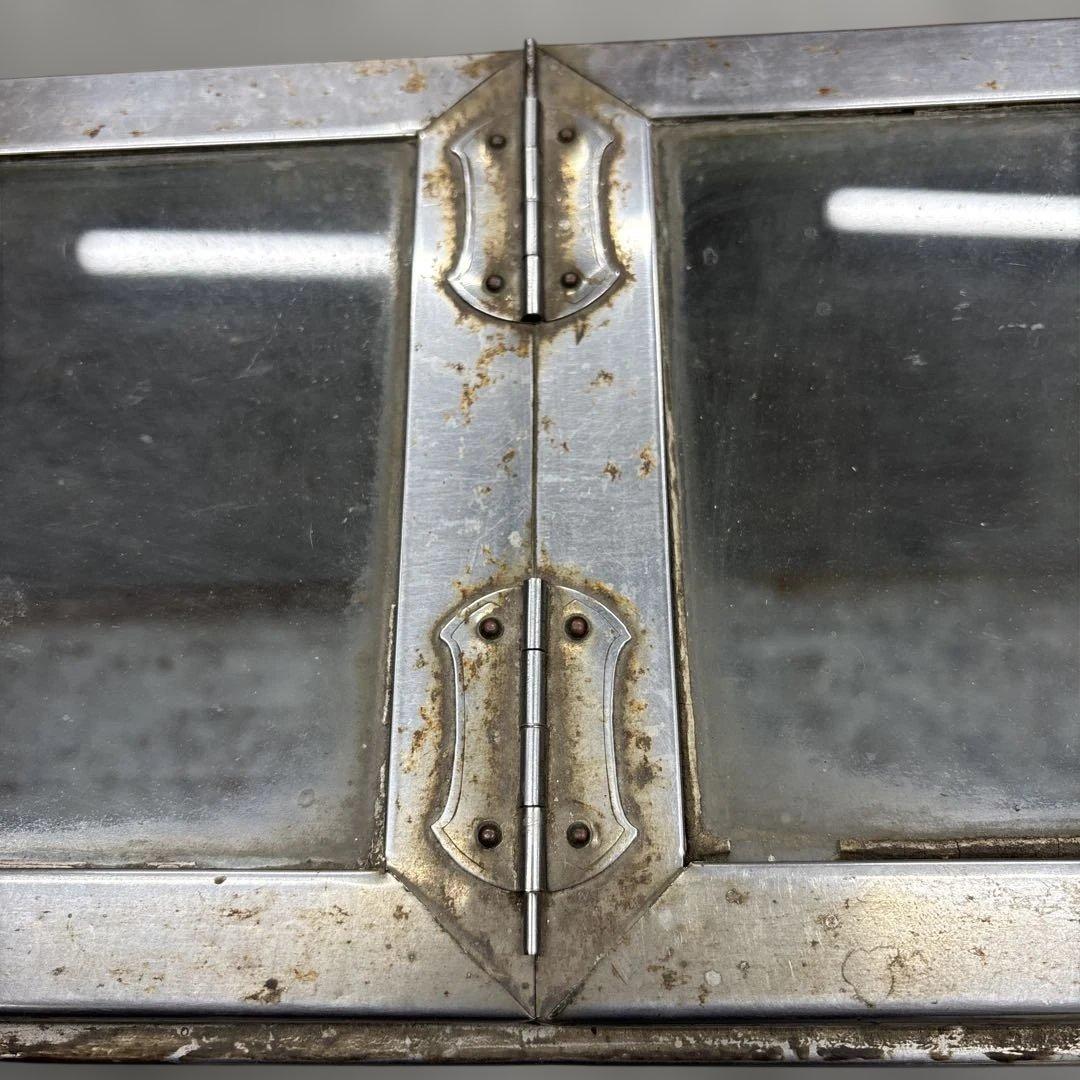 昭和レトロ 駄菓子屋 ブリキガラスショーケース ディスプレイラック 飾り棚