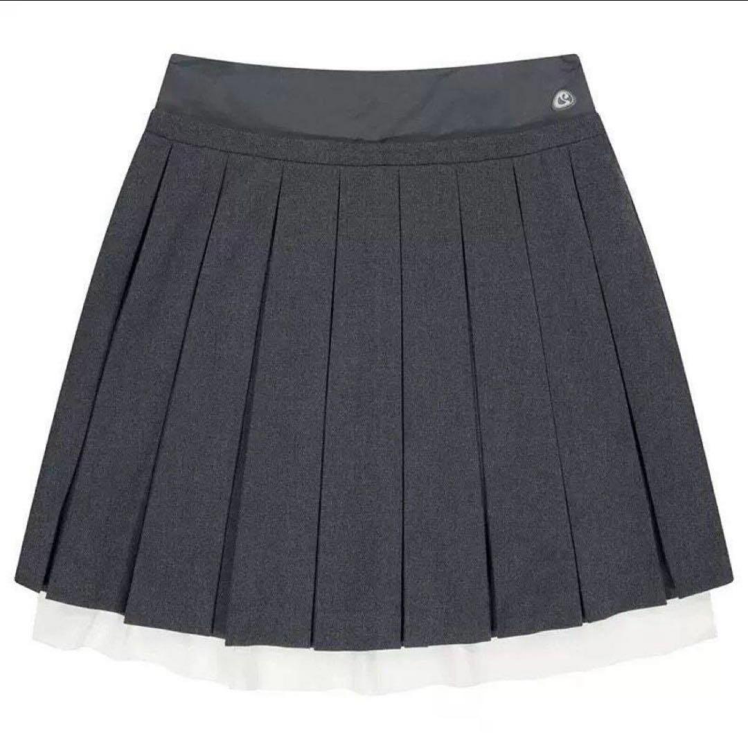 スカート coyseio DOUBLE WAISTED PLEATS SKIRT