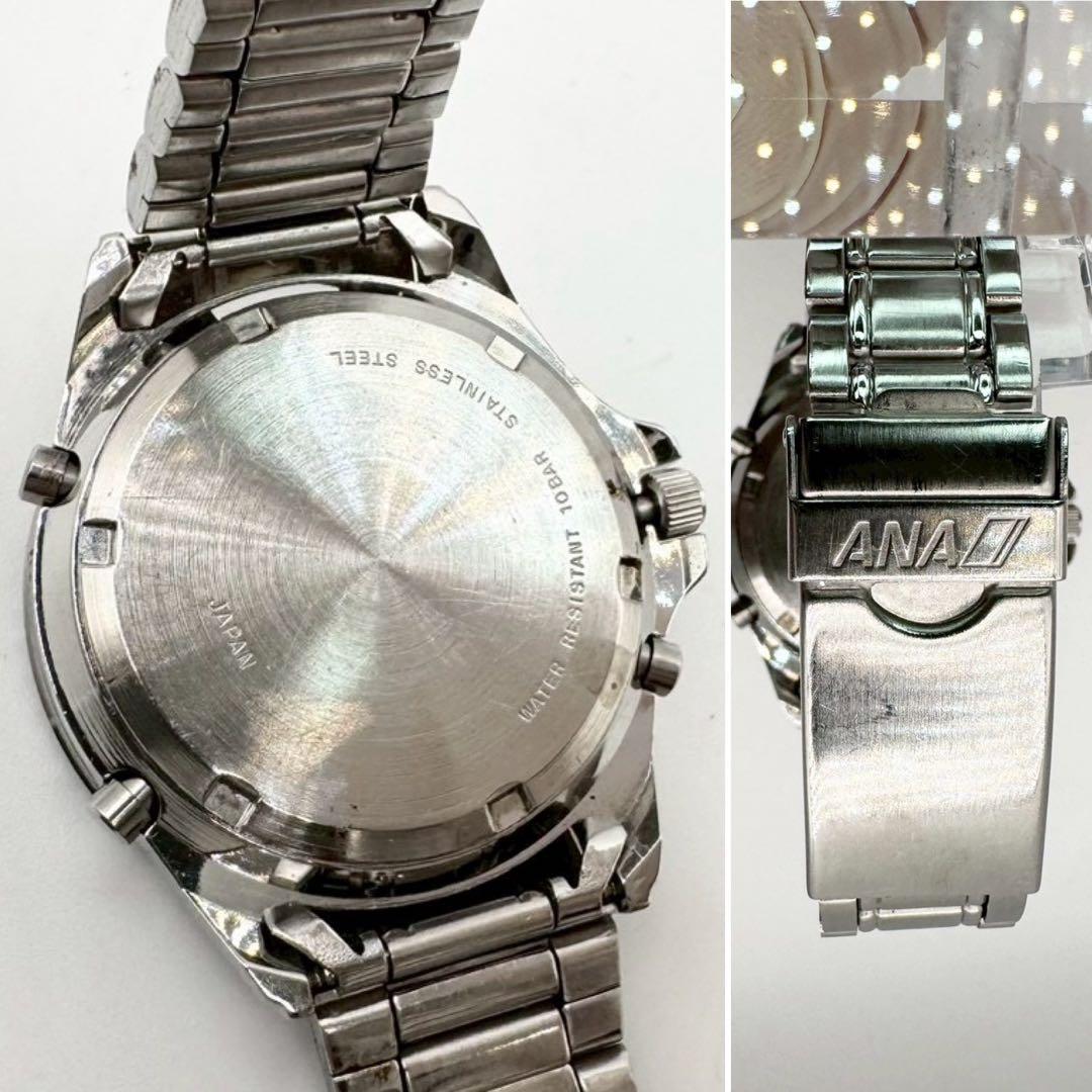 稼働✨ SEIKO ANA ボーイング777 30周年記念 クロノグラフ デイト