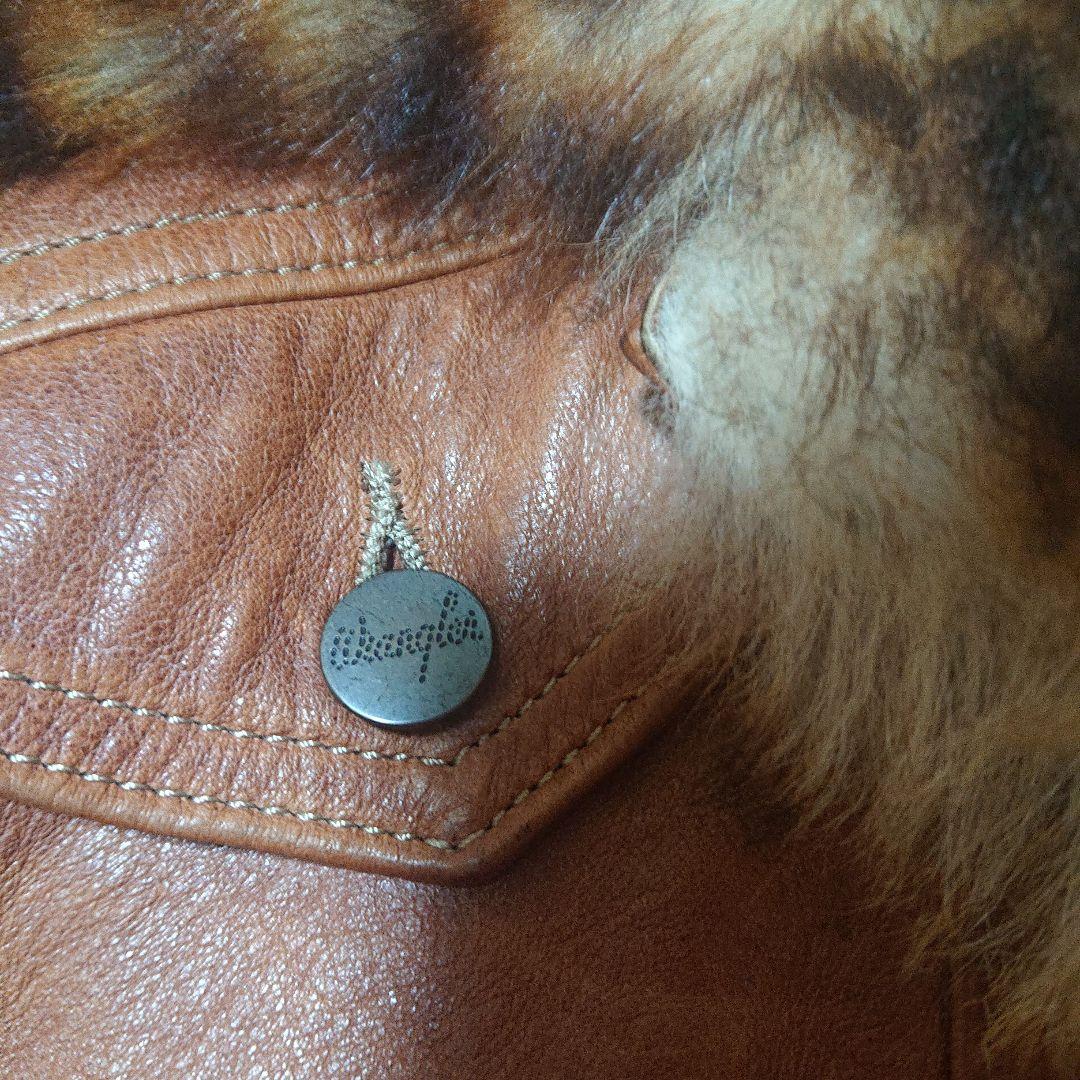 美品 メンズビギ 革ジャケット