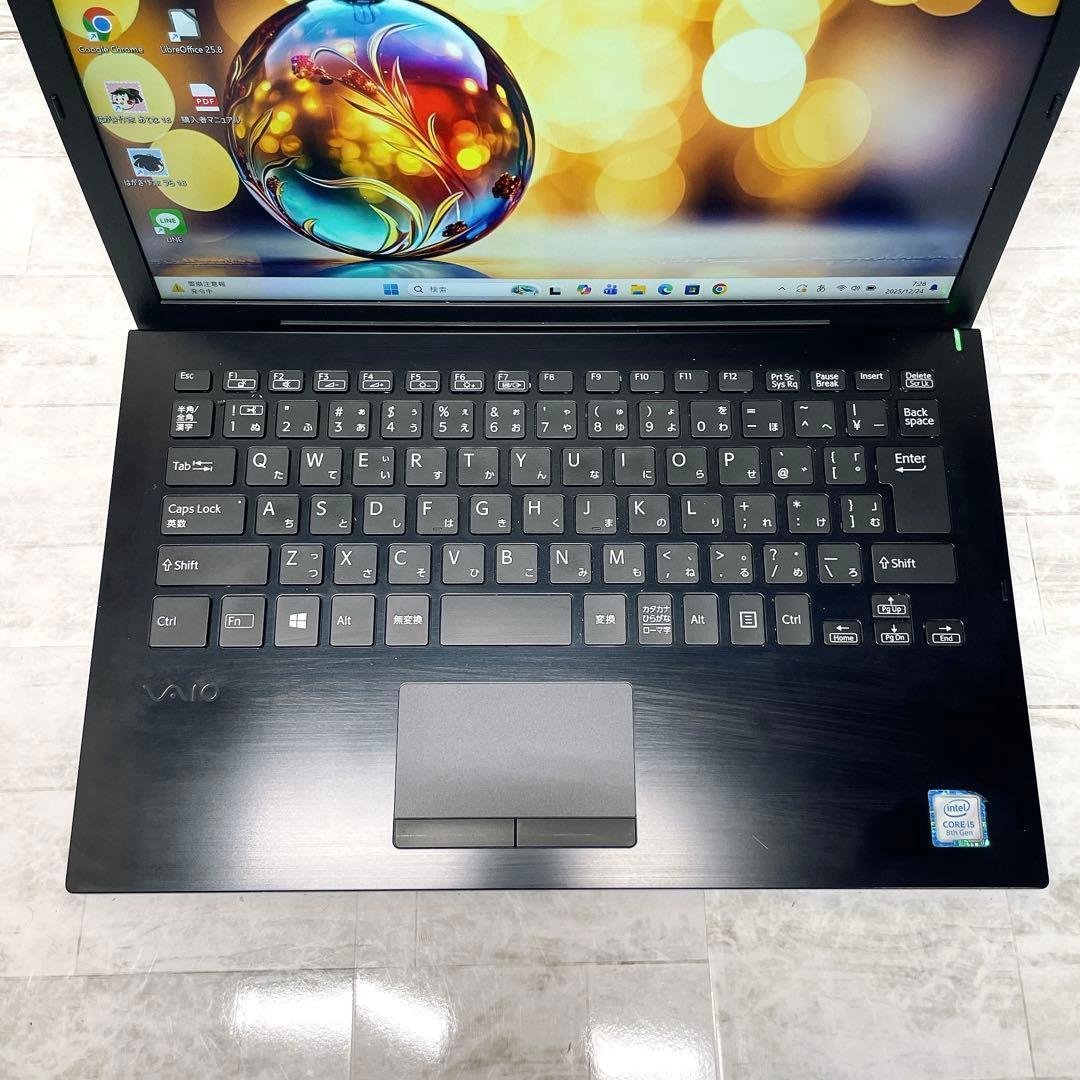 超軽量✨高性能8世代 ノートパソコン SSD VAIO カメラ A4 コンパクト