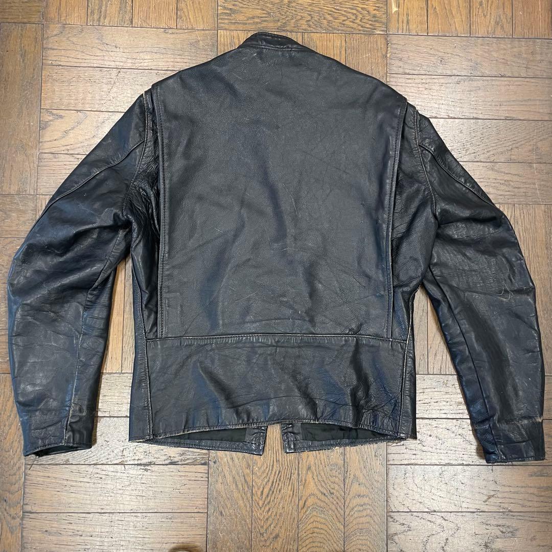 Brooks シングル ライダース レザーJK 40 ビンテージ vintage