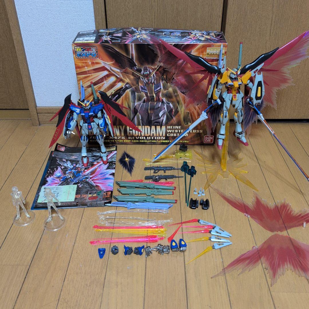 MGデスティニーガンダムハイネ専用機ミキシング＋デスティニーガンダムジャンク