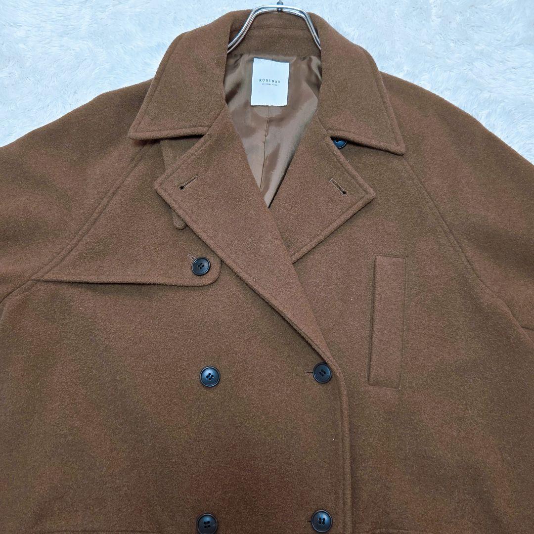 【ローズバット】F チェスターコート ダブルブレスト コート オーバーサイズ