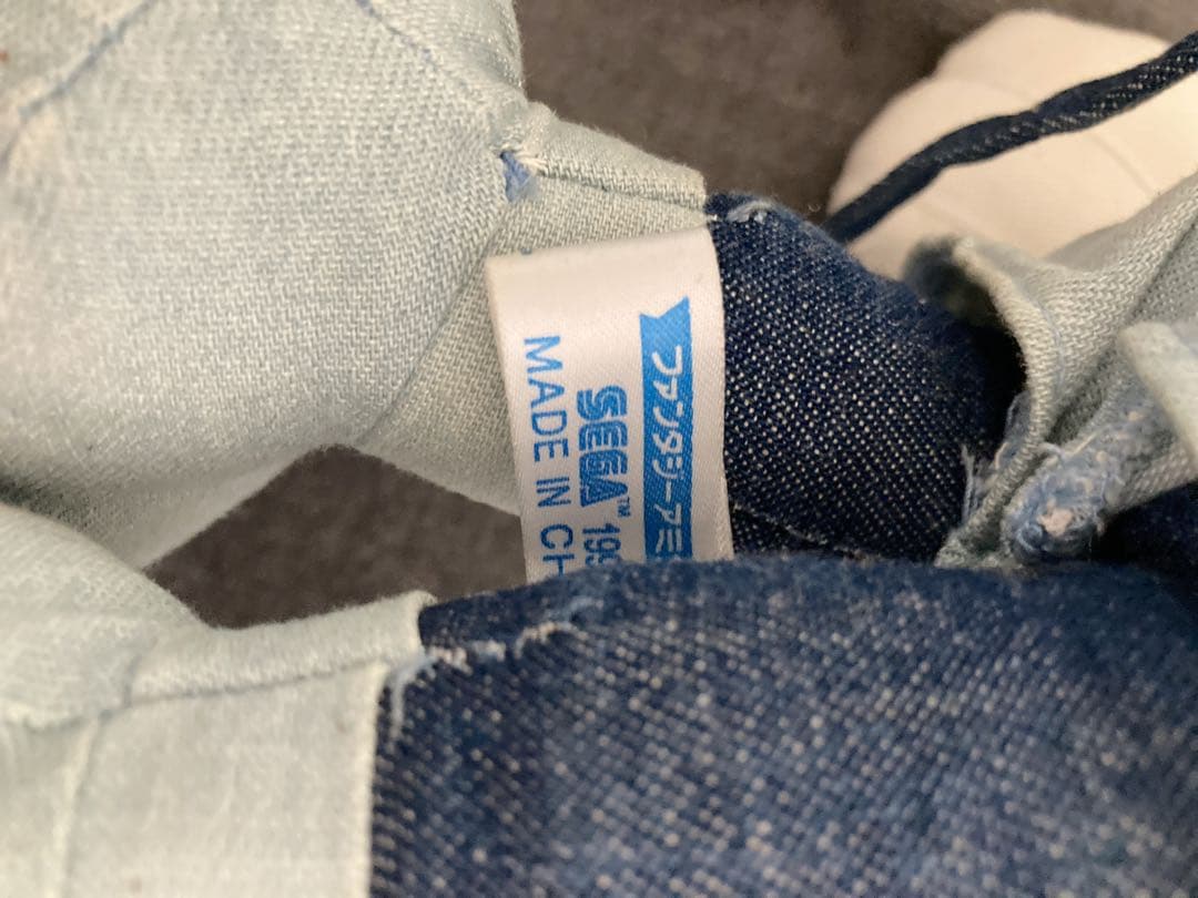 ヴィンテージ　非売品　ミッキー ミニー ぬいぐるみ デニム風 約40cm