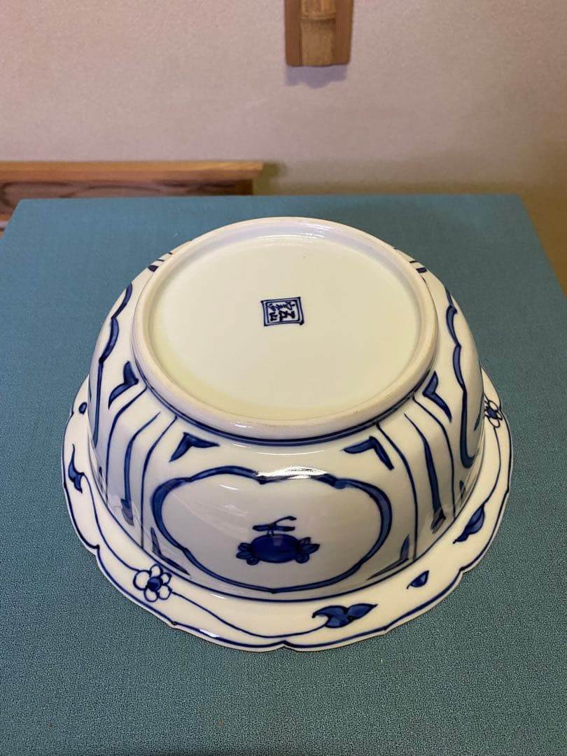 茶道具/染付兜鉢 一対 五山窯 林淡幽