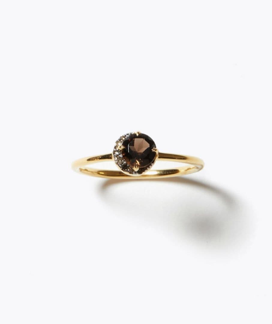 ARTIDA OUD スモーキークォーツ パヴェ ダイヤモンド リング 指輪