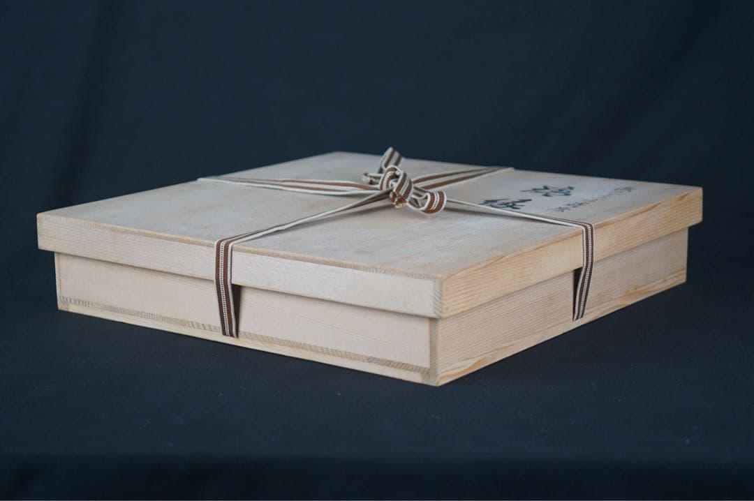 村田宗覚 波つぼつぼ蒔絵 炉縁 共箱 共布 茶道具