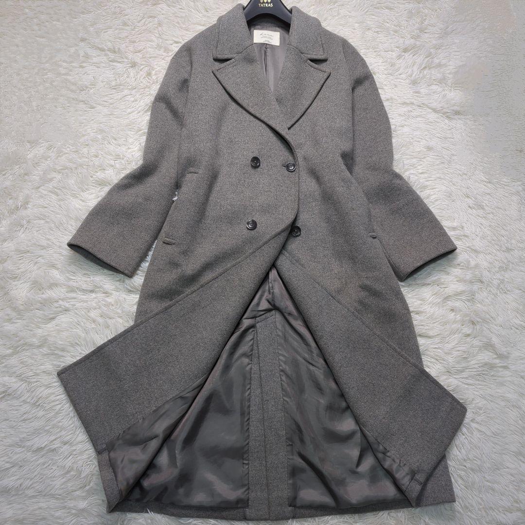 【美品】ジャーナルスタンダードレリューム チェスターコート ウール グレー XL