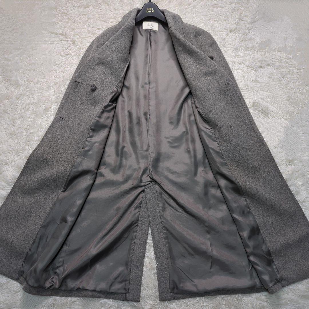 【美品】ジャーナルスタンダードレリューム チェスターコート ウール グレー XL