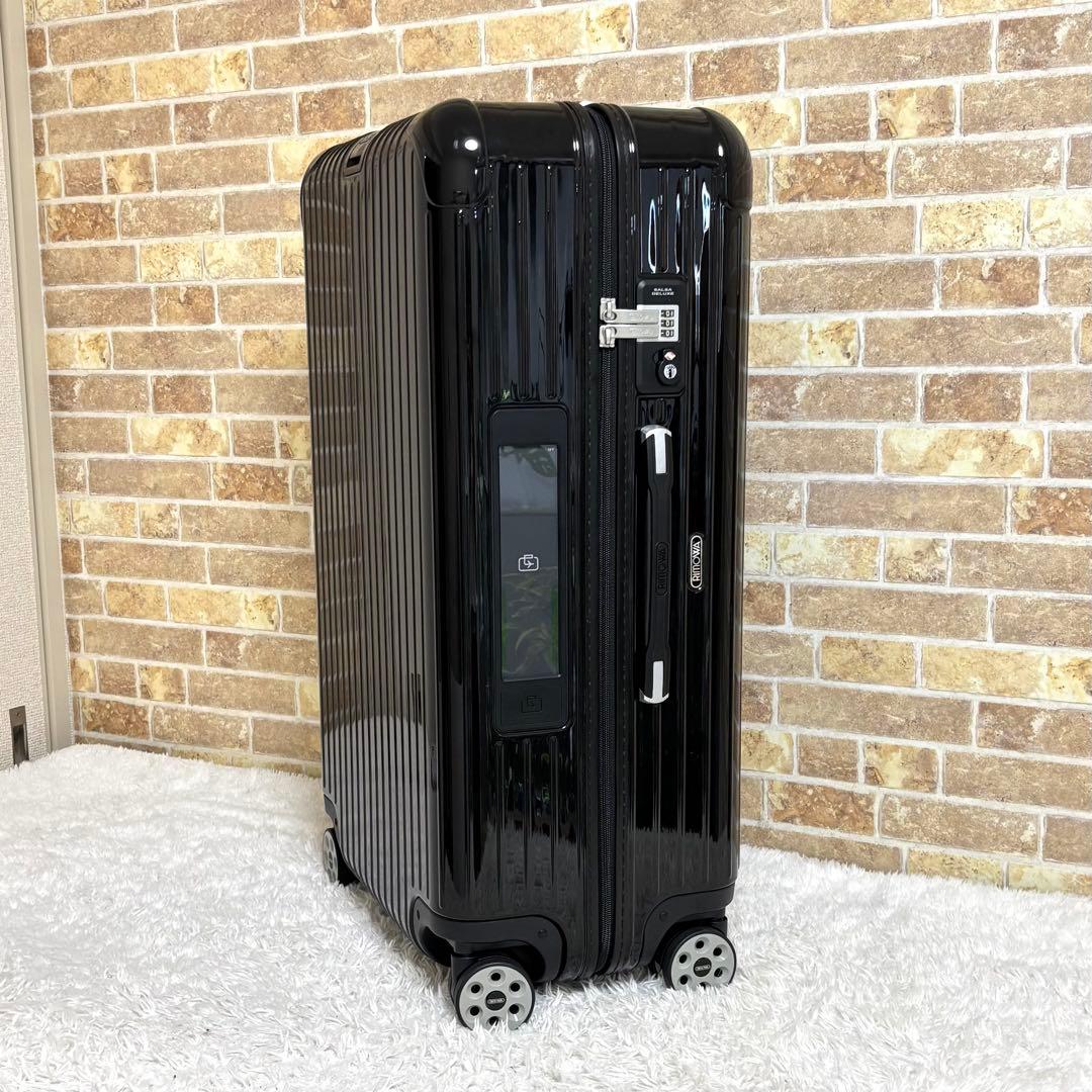 【美品】 リモワ サルサ デラックス 電子タグ キャリーケース 4輪 78L