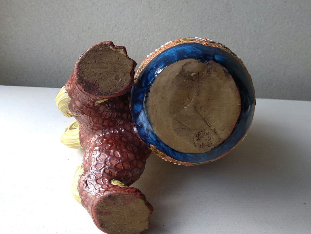 唐獅子    陶器置物  ②