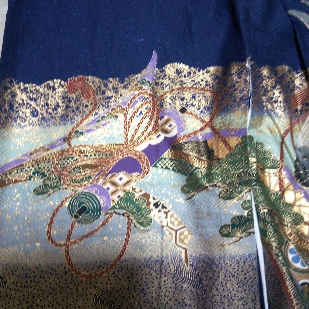 【七五三5歳用】羽織、着物、金蘭袴セット『小物付き』