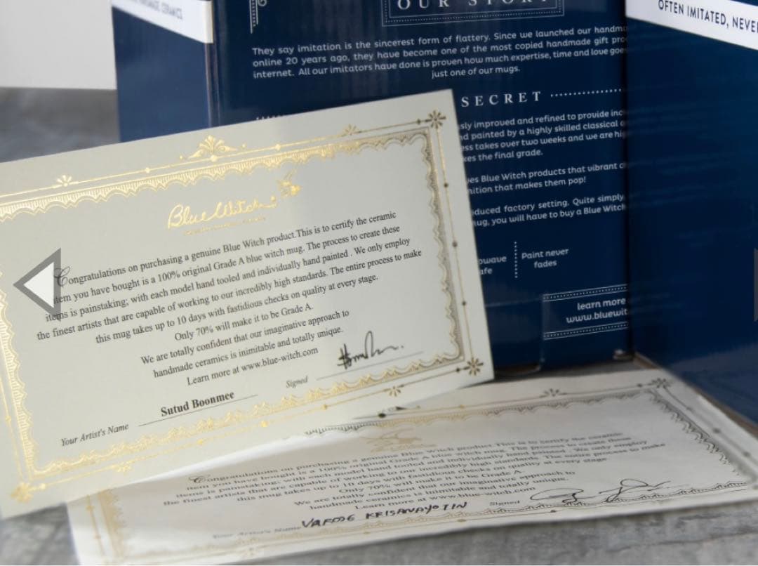 希少/里親募集✴︎Blue witch フレンチブルドッグマグカップ