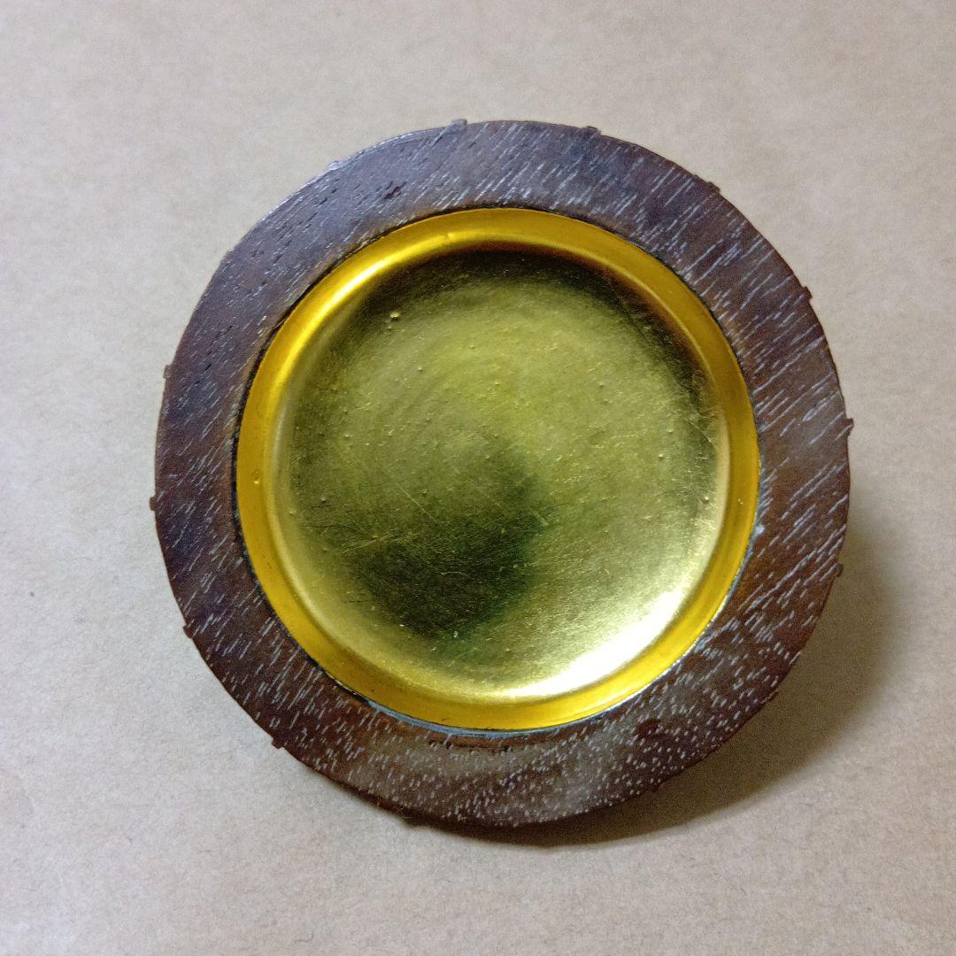 茶道具　桑彫傘香合