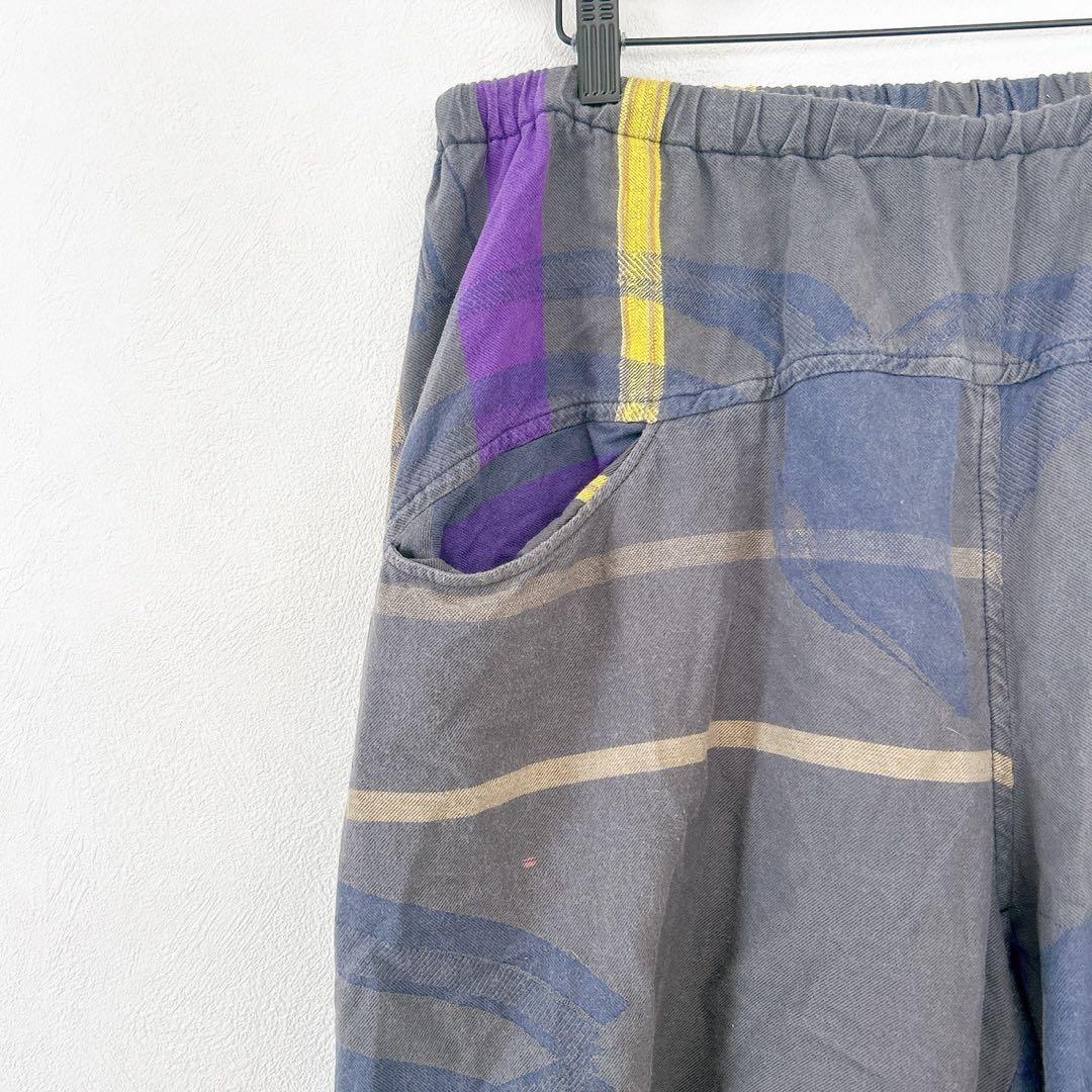 タマキニイメ【2】サルエルパンツ グレー系 ウエストゴム カジュアル レトロ