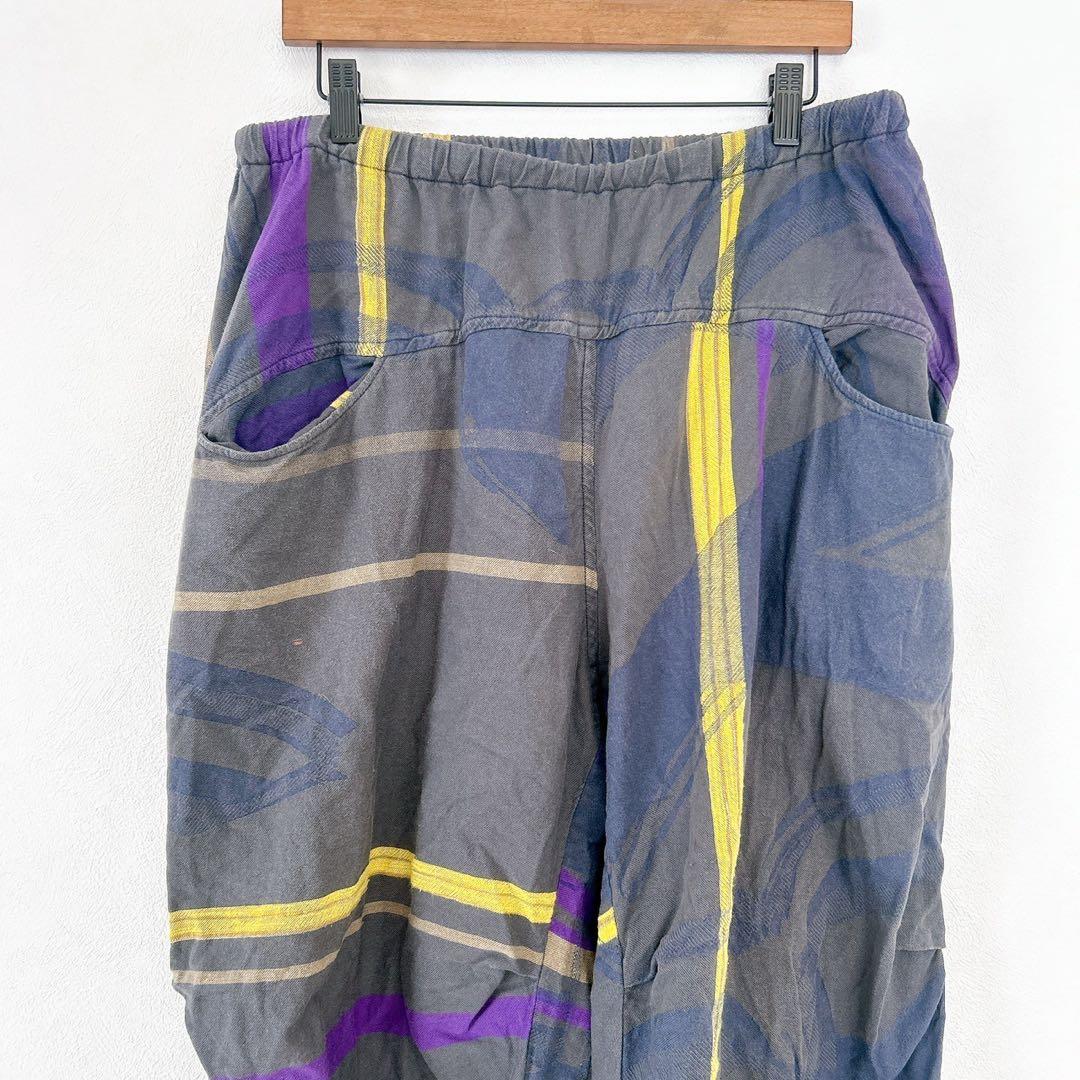 タマキニイメ【2】サルエルパンツ グレー系 ウエストゴム カジュアル レトロ