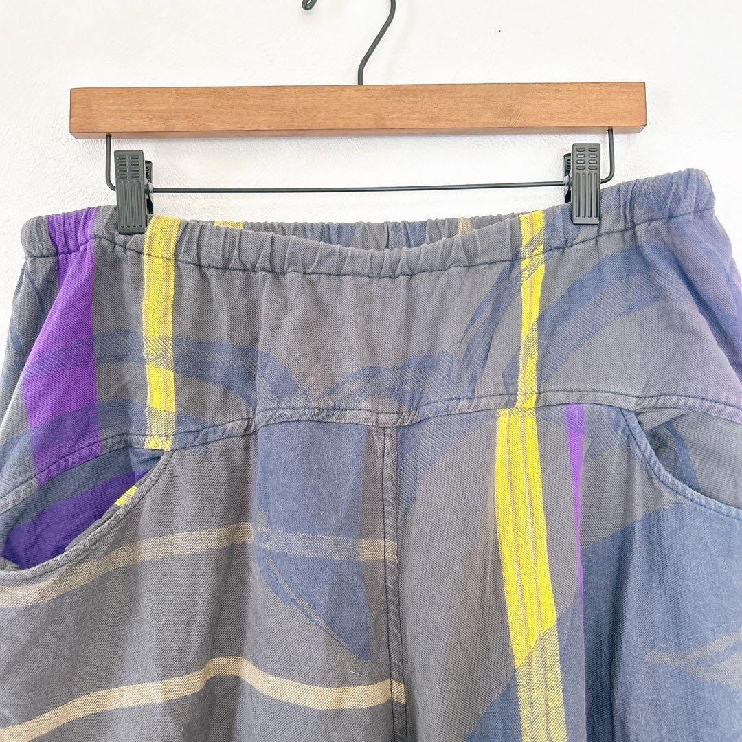 タマキニイメ【2】サルエルパンツ グレー系 ウエストゴム カジュアル レトロ