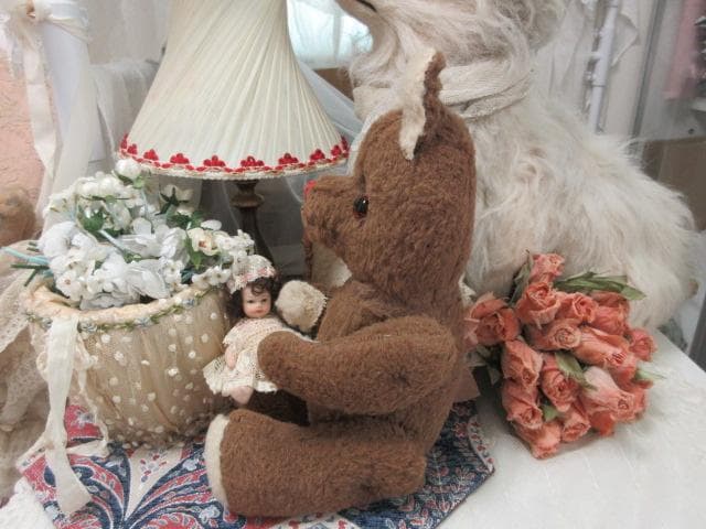 アンティークベア　フランス　☆　テディベア　ミニョネット付き